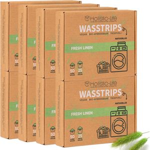 Natuurlijke Wasmiddeldoekjes - Fresh Linen Wasstrips 400 Wasbeurten Incl. Wasverzachter – Wasmiddel Wasdoekjes – Vegan – Zero Waste