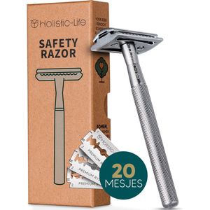 Holistic-Life - Safety Razor - Duurzaam - Plasticvrij - Roestvrij Staal