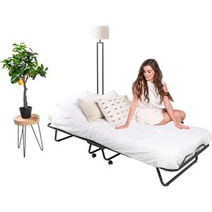 Troonz® Opklapbaar Verona 90x210 - Luxe Vouwbed - Eenpersoonsbed Ergonomisch Matras