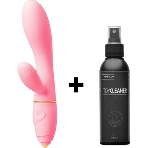 Time 4 Joy® Tarzan Vibrator - Vibrators Voor Vrouwen - Clitoris & G-spot stimulator - Inclusief opbergzakje - Seksspeeltjes - Sex Toys - Inclusief spannend E-book - Roze - Inclusief Toycleaner 150ML