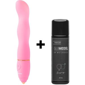 Time 4 Joy® Vibrators Voor Vrouwen - Stijlvolle Vibrator - Sex toys - Clitoris Stimulator - G-spot Vibrator - Inclusief spannend E-book - Inclusief Opbergzakje - Roze - Inclusief Glijmiddel op Waterbasis 100ML