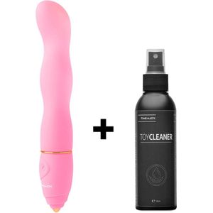 Time 4 Joy® Vibrators Voor Vrouwen - Stijlvolle Vibrator - Sex toys - Clitoris Stimulator - G-spot Vibrator - Inclusief spannend E-book - Inclusief Opbergzakje - Roze - Inclusief Toycleaner 150ML