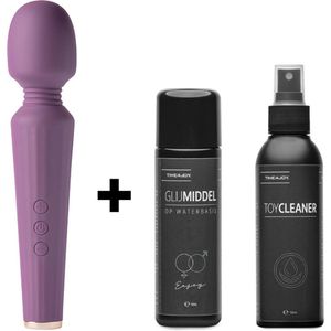 Wand Deluxe - Vibrators voor Vrouwen - Luxe Wand Vibrator - Sex toys - Clitoris Stimulator - Wand Massager - Inclusief Opbergzakje - Inclusief 100ML Glijmiddel op Waterbasis & 150ML Toycleaner