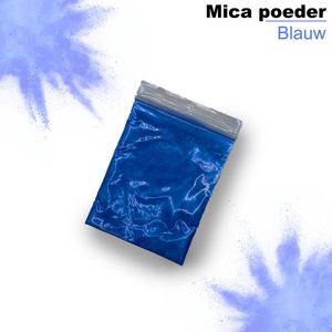 Mica poeder - Pigment poeder - mica powder - epoxy pigment - blauw - kleurstof - pigment- 5 gram per zakje - te gebruiken voor zeep, bath bombs en om kaarsen te maken!