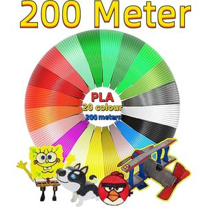 Rainbecom PLA Filament 1.75mm - 20 Kleuren - 200 Meter