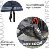 Maxxcovers Motorhoes / Scooterhoes - Zwart- Maat XL - Waterdicht - A-kwaliteit - Voor Buiten