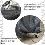 Maxxcovers Barbecue Hoes Rond - ø 47cm BBQ - Universeel - Waterdicht - Trekkoord - O.a. Weber / Cadac