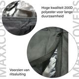 Maxxcovers Parasolhoes Voor Zweefparasol - Met Stok en Rits - Zwart - 250x55 cm (HxB) - Waterdicht