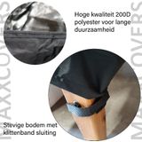 Maxxcovers Hoes Tuinmeubelen - Loungesethoes L-vorm - 235x235x90x70 cm - Premium - Zwart