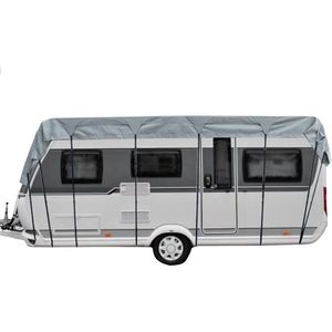 Maxxcovers Caravanhoes - Dakhoes - Caravan en Camper - A-kwaliteit - 550 x 300 cm - Grijs