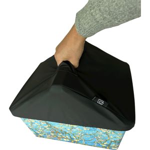 Basky - Universele Regenhoes - Zwart - Waterafstotend Materiaal