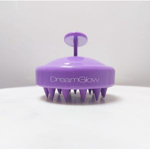 DreamGlow Scalp Massager – Paars – Siliconen Shampoo Borstel