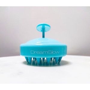 DreamGlow Scalp Massager – Blauw – Siliconen Shampoo Borstel