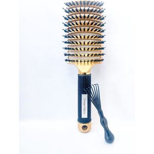 DreamGlow Anti-klit Haarborstel – Goud/Zwart – Professioneel