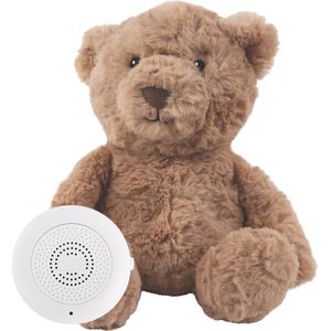 Flow Amsterdam - Lou - Knuffel - Bruin - 100% Polyester - Oplaadbare Muziekdoos