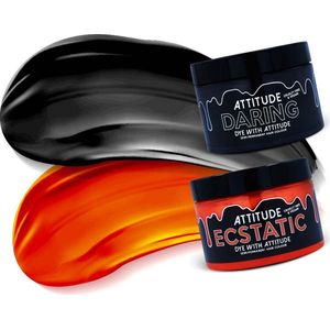 Attitude Hair Dye - HALLOWEEN Duo Semi permanente haarverf combi - Zwart/Oranje