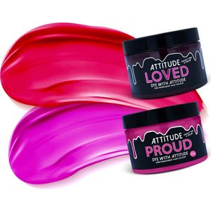 Attitude Hair Dye - PRETTY IN PINK Duo Semi permanente haarverf combi - Roze