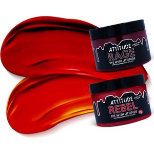 Attitude Hair Dye - SEEING RED Duo Semi permanente haarverf combi - Rood