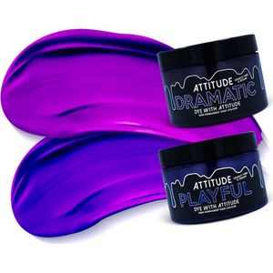 Attitude Hair Dye - ROYAL BLOOD Duo Semi permanente haarverf combi - Paars