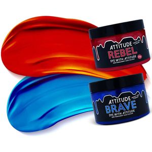 Attitude Hair Dye - HARLEY Duo Semi permanente haarverf combi - Rood/Blauw