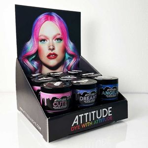 Attitude Hair Dye - A4 Multicolours Product display - Zwart