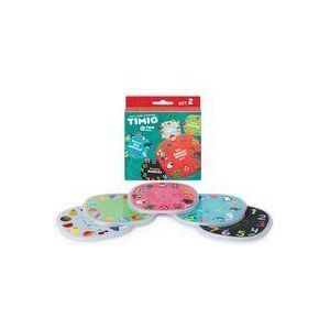 TIMIO Disk Set # 2: 5 Audio-Discs voor de TIMIO Player | Leer Getallen, 96 Kinderliedjes Vol. 2, Zeedieren, Vormen, Fruit | Alles in 8 Talen | Leerspeelgoed van 2 - 6 Jaar