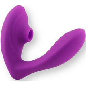 Luchtdruk Vibrator - G Spot Stimulator & Clitoris Satisfyer - Stille Vibrators voor Vrouwen - Sex Toys - Dildo - ook voor Koppels - Paars