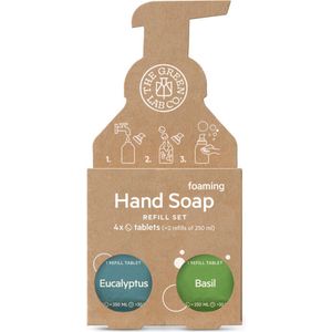 Handzeep - Eucalyptus & Basilicum - Navulset - 4 Tabletten