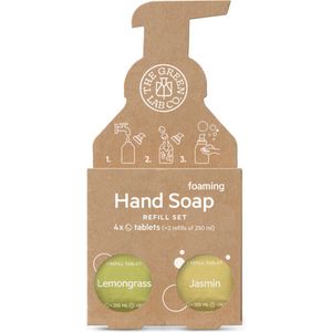 Handzeep - Navulset - Citroengras & Jasmijn - 4 Tabletten - Vegan Friendly