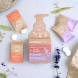 Handzeep Navulset - Oranjebloesem & Lavendel - 4 Tabletten - Vegan Friendly - Biologisch Afbreekbaar