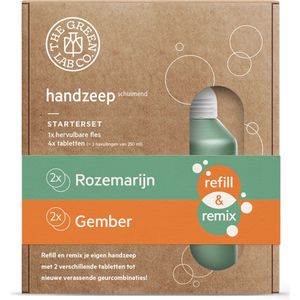 The Green Lab Co Handzeep premium starterset rozemarijn & gember  1 Set