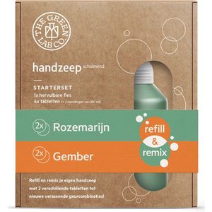 The Green Lab Co handzeep startset rozem&gember