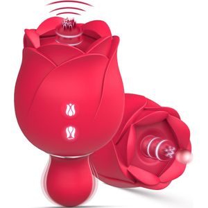 Loove - Roos Luchtdruk Vibrator Voor Vrouwen - Luxe Clitoris Stimulator - Vibrators - Sex Toys