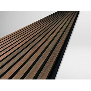 Akupanel | Akoestische Wandpaneel Gerookt Eiken | 260 x 52
