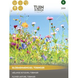 Tuin de Bruijn® zaden - Tübinger bloemenmengsel - Aantrekkelijk voor bijen en vlinders - voordeelverpakking - 5 gram