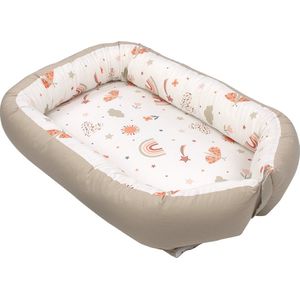 Funnababy Rainbow Babynest - Beige - Voorzien van klittenband sluiting