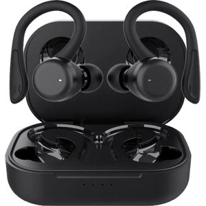 Nubex® Draadloze Sport Oordopjes met Oplaadcase 3 in 1 - Bluetooth - Earbuds - Oortjes - Zwart