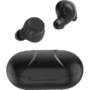 Nubex® Sport Go - Volledig Draadloze Oordopjes – Zweet- en regenbestendig - EXTRA BASS - USB-C - Touch - Sport oortjes - Bluetooth - Blijven altijd zitten - Zwart