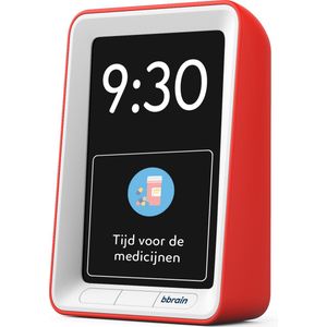 BBrain - Sprekende Kalenderklok - Rood - Materiaal: Kunststof