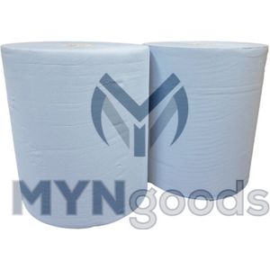 Industrierol - industriepapier blauw pak 2 rollen 37cm x 380m 2 laags van Myngoods