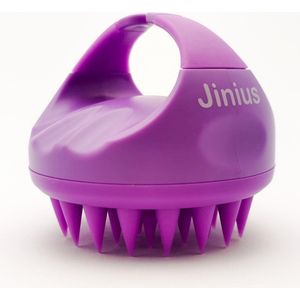 Jinius ® - Paars - Scalp Massager - Massage Borstel Hoofdhuid - Brush - Siliconen Haarbostel - Massage - Stress Vrij - Gezonde Hoofdhuid - Verminder Van Roos - Roosvrij - Gezond Haar