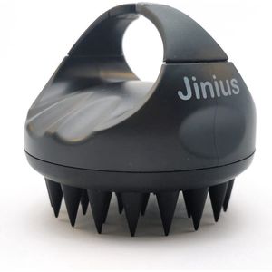 Jinius ® - Zwart - Scalp Massager - Massage Borstel Hoofdhuid - Brush - Siliconen Haarbostel - Massage - Stress Vrij - Gezonde Hoofdhuid - Verminder Van Roos - Roosvrij - Gezond Haar