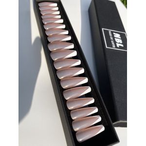 Witte french nagels - 24 stuks - plaknagel - nagellijm - lang