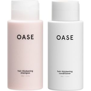 OASE Hair Thickening Shampoo & Conditioner – Vegan Shampoo & Conditioner tegen Haaruitval – Effectief tegen Roos en andere Schimmelinfecties – Voor alle Haartypes – 2x 250 ml
