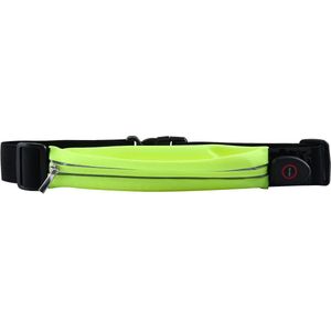 Arisenn® BUDDY LED Heup Riem / Tas - Flitsende Hardloop- en Fietsveiligheid Taille Tas - USB Oplaadbaar, Hoge Zichtbaarheid, Verstelbare Maat, Waterdicht - Voor Veilige Nachtelijke Outdoor Activiteiten - Lime geel
