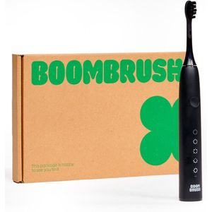 BOOMBRUSH Elektrische Tandenborstel - Sonische Tandenborstel - Zwart - 90 Dagen Batterij - Duurzaam