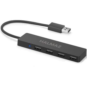 HALMAZ Usb Splitter - Usb Hub - 4 Poort - USB 2.0