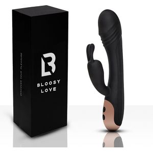 Bloosy Love® Nicole Rabbit Vibrator - Krachtige Clitoris Stimulator - Realistische G Spot Vibrator - Vibrators - Vibrators voor vrouwen - Sex tos voor koppels - Sex toys voor vrouwen - Vibrator