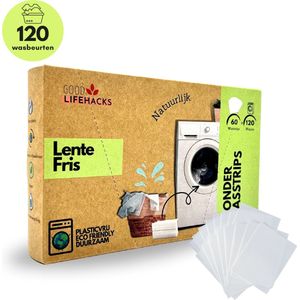 Good Lifehacks Wonder Wasstrips - Wasmiddel & Wasverzachter - Wasmiddeldoekjes - 80 Wasvellen - Plastic Vrij - Biologisch Afbreekbaar - Zero Waste - Hypoallergeen - Lente Fris