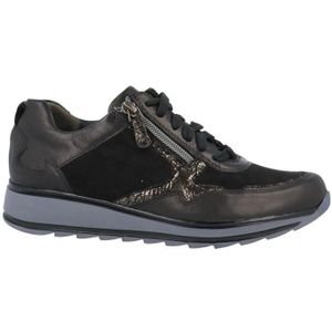 Durea - 6261 Sneakers - Zwart - Wijdte K